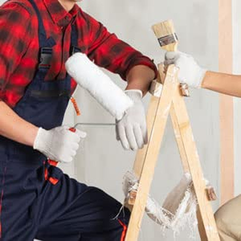 12 Pairs Cotton Glove Liners for BBQ. Cooking. Grilling. Food Handling - Safety Work Gloves Hand Saver. Large