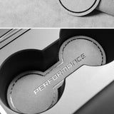 2023 Model 3/Y Alcantara Car Coaster Water Cup Holder Anti-Slip Pad Coaster Double Holder For Tesla (2021-2023)