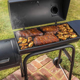 12201570-A1 American Gourmet Offset Smoker. Black.Standard
