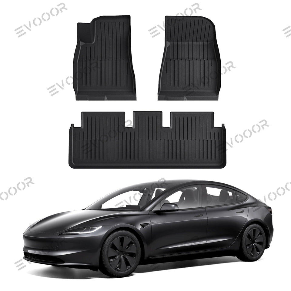 2024 Model 3 Highland  All Weather TPE Floor Mat for Tesla