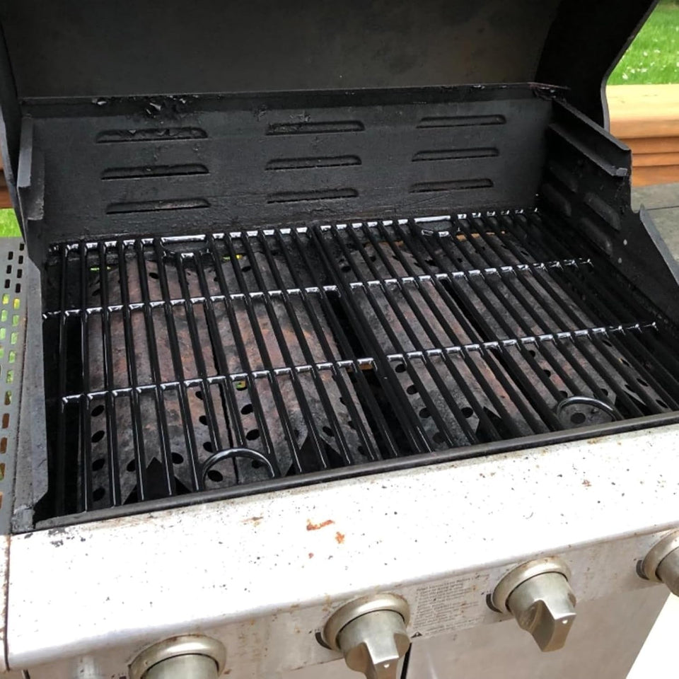 17 Inch Cast Iron Grill Grates for Nexgrill 4 Burner 720-0830H 720-0783E 720-0830X 720-0888S and 5 Burner 720-0888N 720-0888 720-0697 Replacement Cooking Grate Parts