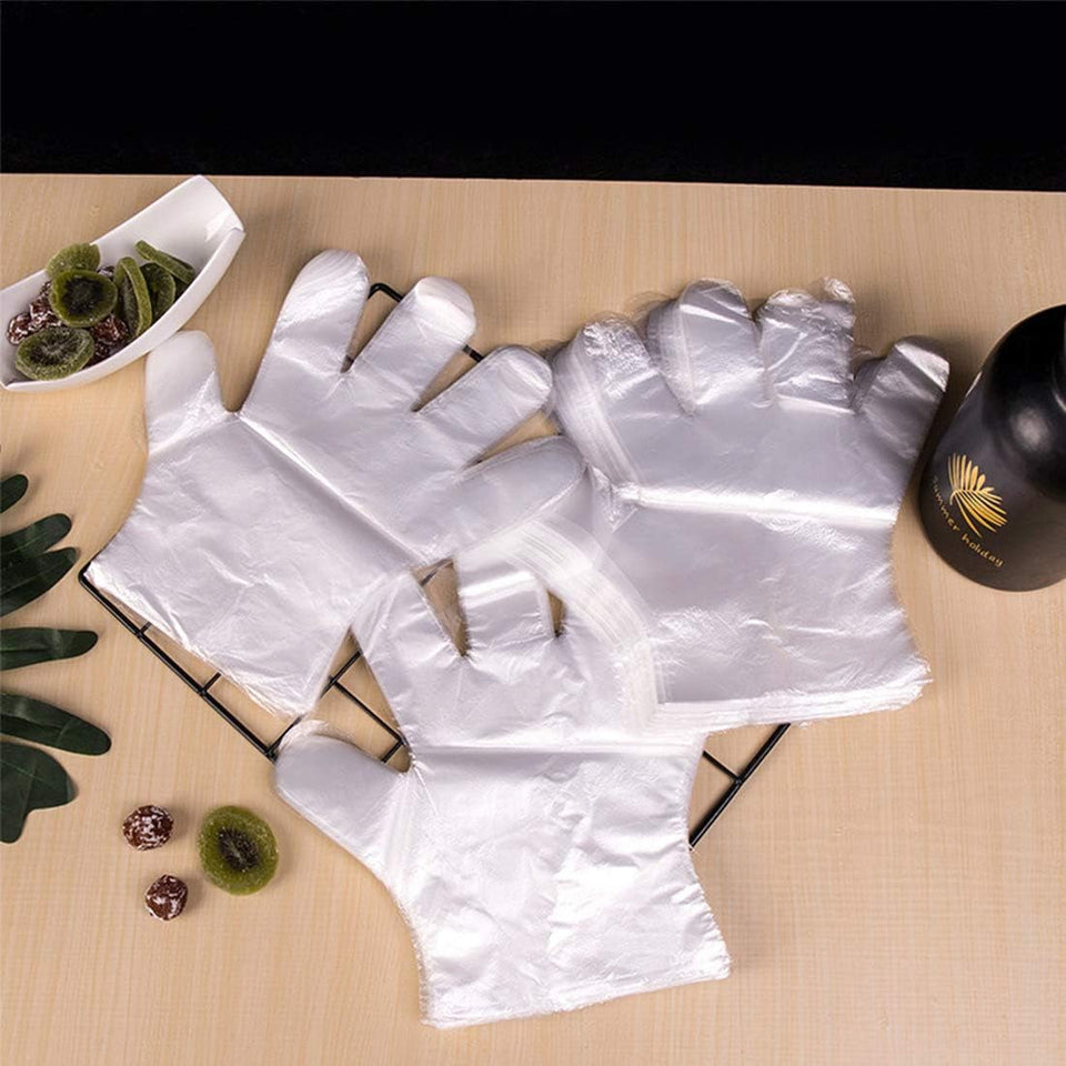 1500 Pcs Plastic Gloves Disposable - Food Prep Gloves Disposable Gloves Transparent for Food Service. Cleaning. One Size Fits Most…