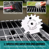 KUNIFU BBQ Grill Scraper. Stocking Stuffers. Bristle-Free for Griddle. Kitchen Gadgets Cleaner. Camping Accessories. Ideal Gifts for Christmas. for Men. Dad. Husband. Boyfriend. Fathers Day