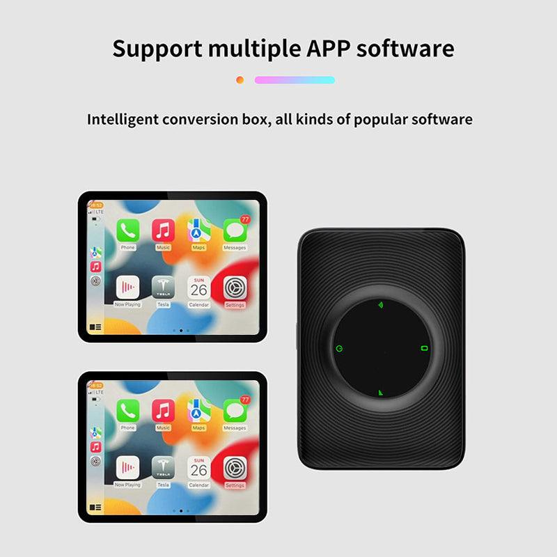 2024 Tesla Model 3/Y (2018-2024) Wirelessly Connect Apple Carplay on Tesla Main Screen ( iOS 10+/Android 11+)