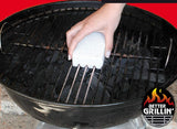 Better Grillin Scrubbin Stone Grill Cleaner Handle-Protect Hands & Nails When Scouring Grill with Three Scrubbin Stone