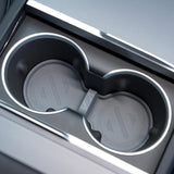 2024 Model 3 Highland Water Cup Holder Storage Box Console TPE Silicone Holder Cup Holder Insert for Tesla