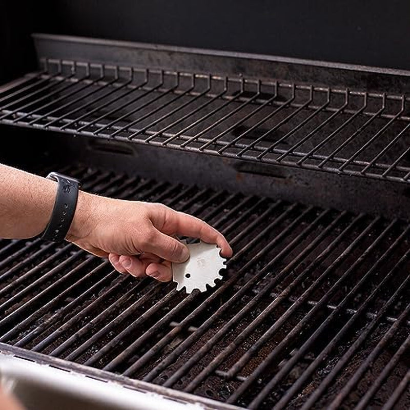 Grill Scraper for Outdoor Grill - BBQ Grill Accessories. Bristle-Free Camping Accessories. Perfect BBQ Gifts for Men Who like Grilling. Stocking Stuffers for Adults. Dads Who Have Everything