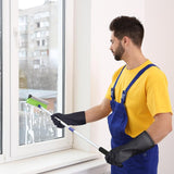 4 Pairs Rubber Kitchen Dishwashing Gloves - Reusable Household Cleaning Gloves for Washing Dishes and Cleaning Tasks. Flexible Durable and Non-Slip (Medium. Black)