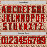 Custom City Cream Red-Brown 3D Christmas Hockey Lace Neck Jersey