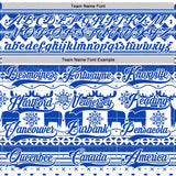 Custom White Thunder Blue-White 3D Christmas Ugly Sweater Hockey Lace Neck Jersey