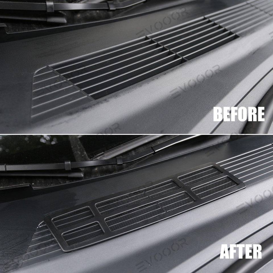 2024 Model 3 Highland Front Standby Storage Box Cover Air Conditioner Air Inlet Protective Mesh Grill Panel for Tesla