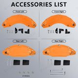 Model S/X Orange Brake Caliper Covers for Tesla 2021-2023  (4Pcs)