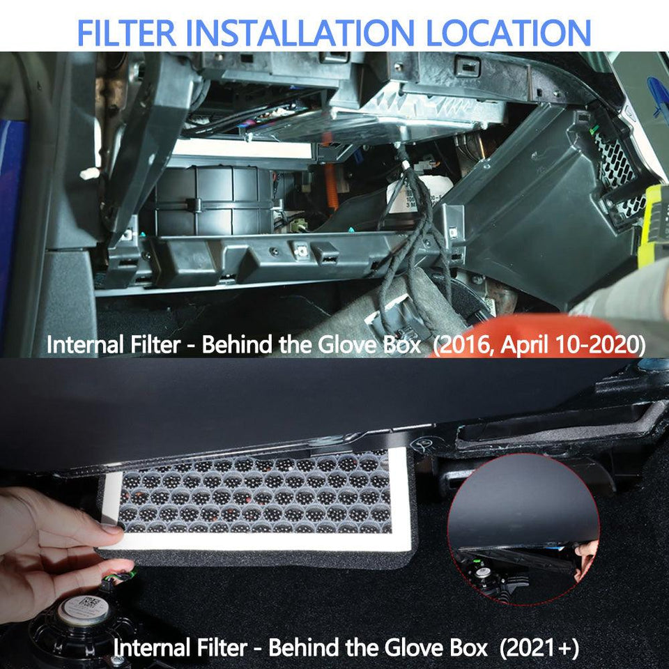 Cabin Air Filter & HEPA Filter with Activated Carbon for Tesla Model S