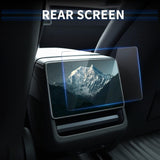 2024 Model 3 Highland Tempered Glass(9H) Screen Protector For Tesla Dashboard Screen & Second Row Seat Screen Set (2PCS)