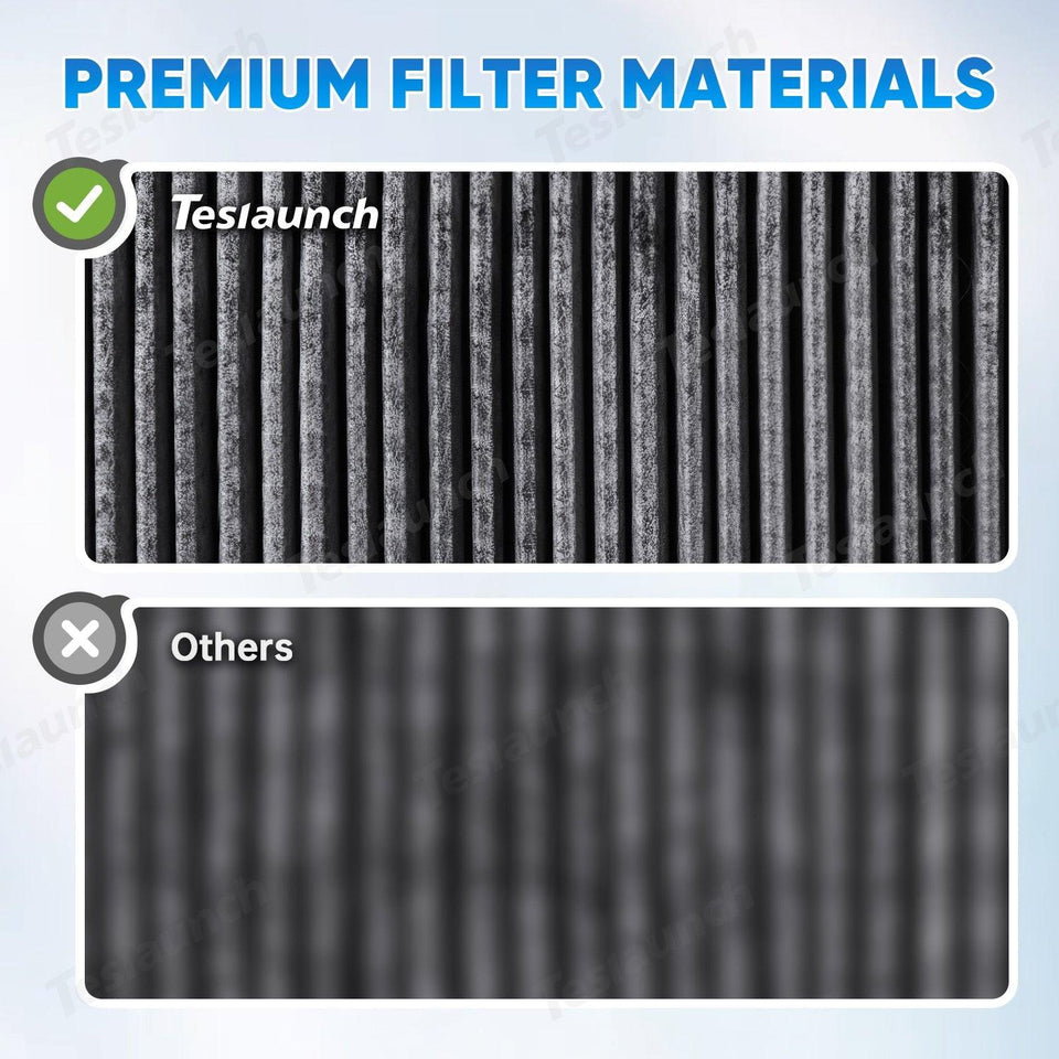 Cabin Air Filter & HEPA Filter with Activated Carbon for Tesla Model S