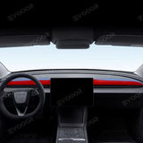 2024 Model 3 Highland Alcantara Dashboard Fabric Decorative Sticker Cover For Tesla