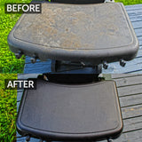 - BBQ Grill Cleaner Oil | 100% Plant-Based & Vegan | Best for Cleaning Barbeque Grills & Grates | Use with Wooden Scrapers. Brushes. Accessories & Tools | Great Gift for Dad! (8Oz)