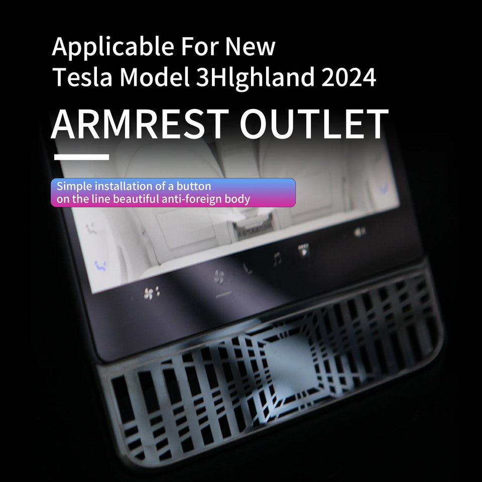 2024 Tesla Model 3 Highland Door Speaker Protective Cover Rear Exhaust Air Vent Protective Cover