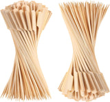 200 PCS Bamboo Skewers for Appetizers. 4.7 Inch Toothpicks. Cocktail Picks for Drinks. Fruit Kababs. Sausage. Barbecue Snacks. Natural Wooden Paddle Skewer Mini Food Sticks. Charcuterie Accessories