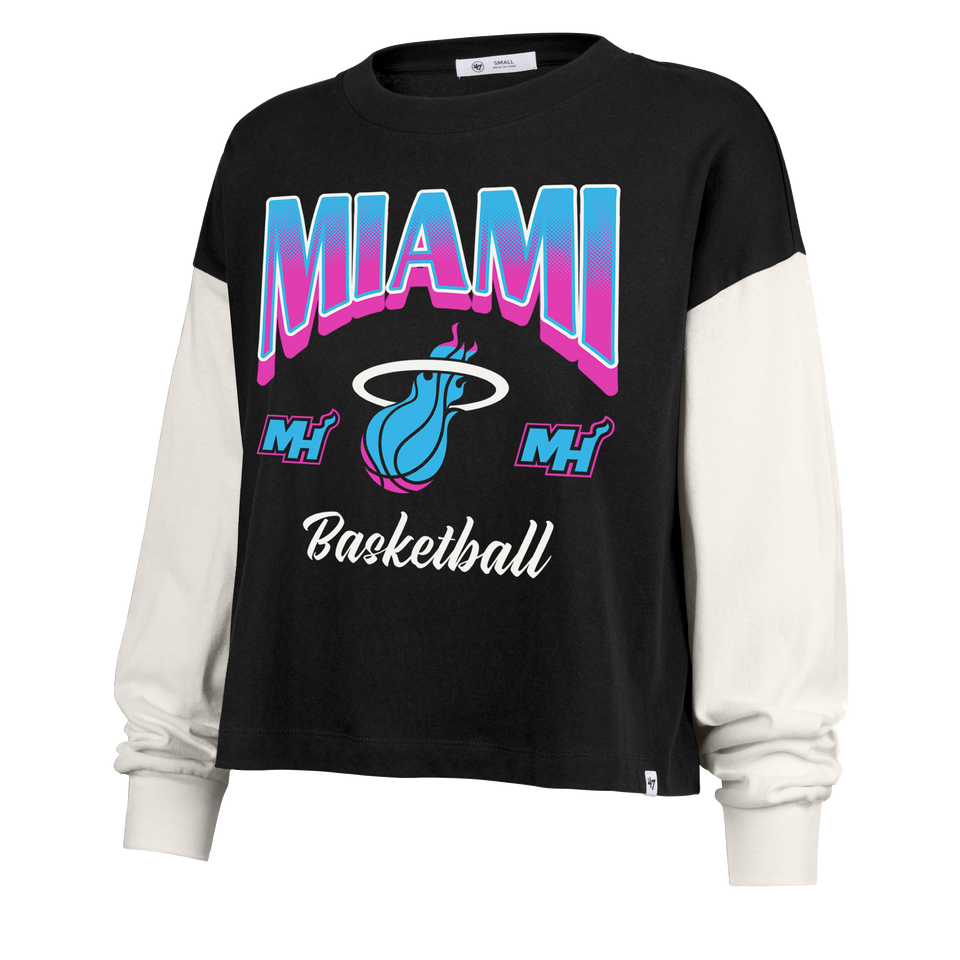 '47 Brand Miami HEAT Original Vice Nights Women's Crewneck