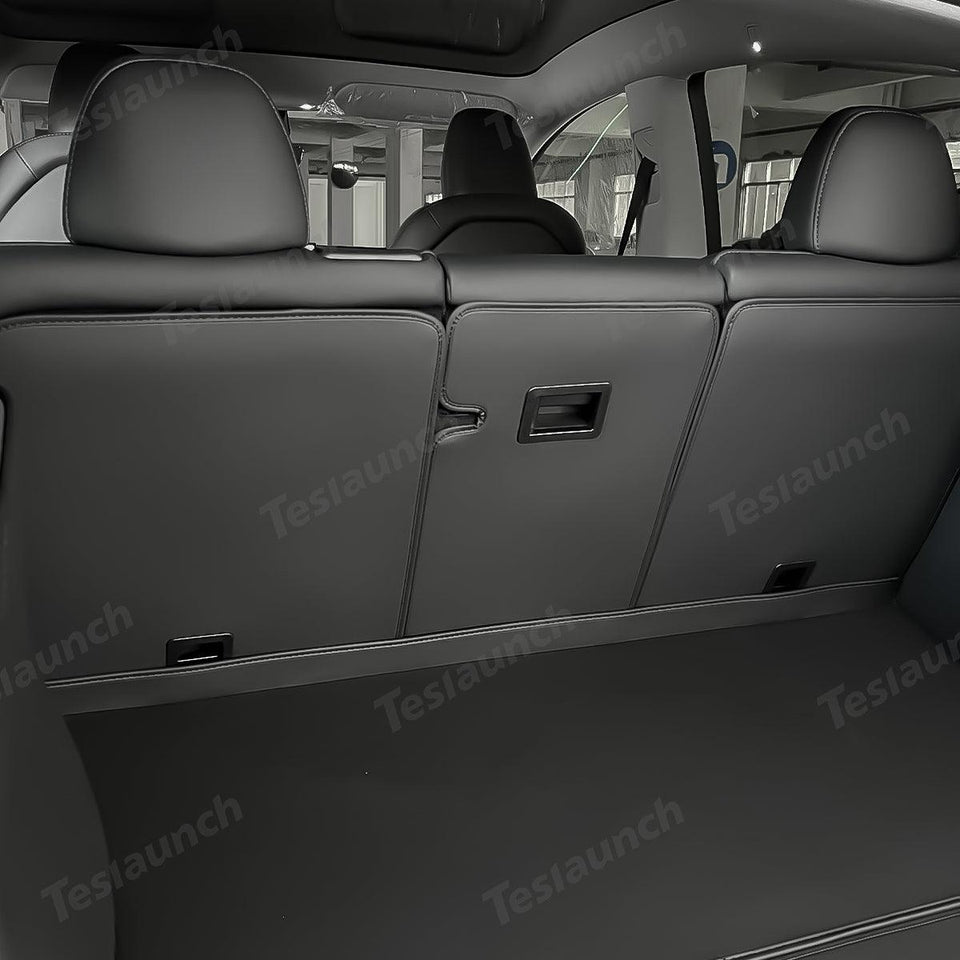 Nappa Leather Rear Seat Back Protector for Tesla Model Y Juniper 2025+