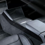 2024 Model 3 Highland Alcantara Center Console Side Trim Sticker Cover For Tesla