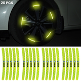 20 Pcs Illuminated Wheel Protector with Logo