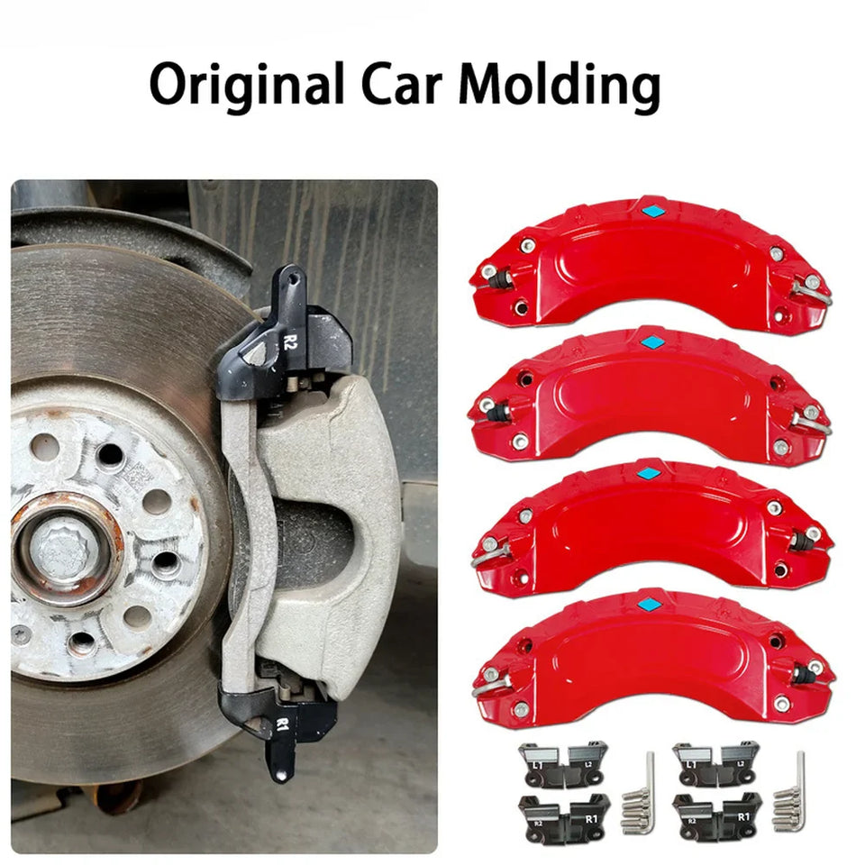 Aluminum Brake Caliper Covers For VW ID.4 2021-2024 4 PCS