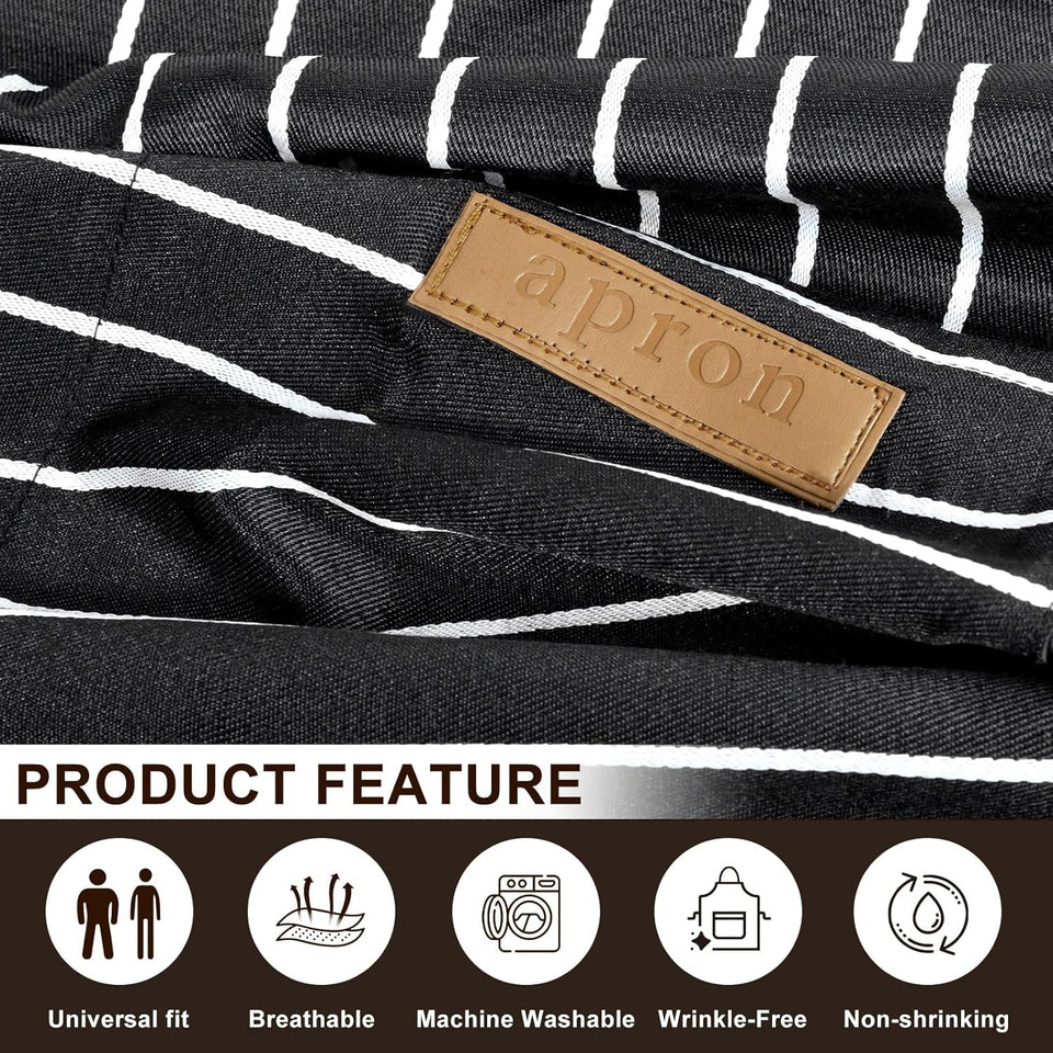 2 Pack Apron. Aprons for Women with Pockets. Cooking Aprons for Women. Kitchen Aprons. Aprons for Cooking