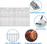 17 Cooking Grates for Home Depot Nexgrill 720-0830H. 720-0830D. 720-0783E. 720-0783C. 17 Inches Stainless Steel Cooking Grids Grill Replacement Parts for Nexgrill 720-0888 720-0888N