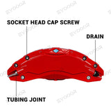 Model 3/Y White Tesla Brake Caliper Covers (4Pcs) For Tesla 2017-2023