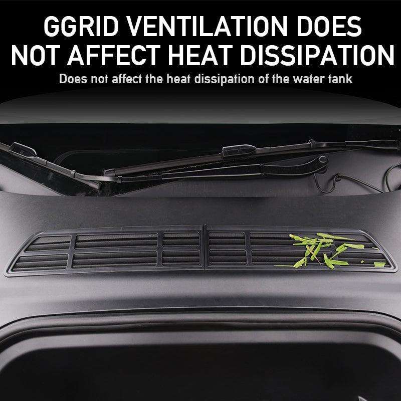 2024 Model 3 Highland Front Standby Storage Box Cover Air Conditioner Air Inlet Protective Mesh Grill Panel for Tesla