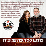 10-42 BBQ Brisket Rub | All-Natural Spice Seasoning for Steak. Rib. Beef Brisket | Barbecue Meat Seasoning Dry Rub | BBQ Rubs and Spices for Smoking and Grilling | No MSG. 5.5.Oz Bottle