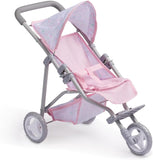 Berenguer Boutique Folding Jogger Stroller Pink