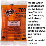 Scotch-Brite Griddle Cleaning. Quick Clean Liquid 700-40. 3.2 Oz Packet. 40/Pack. Heavy Duty. Cleans in 3-5 Minutes. for Baked on Food and Cooking Oils. Use on Hot or Cool Griddle