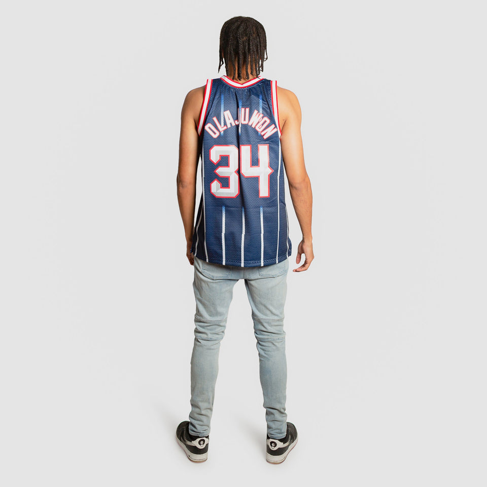 Hakeem Olajuwon Houston Rockets Hardwood Classics Throwback NBA Swingman Jersey