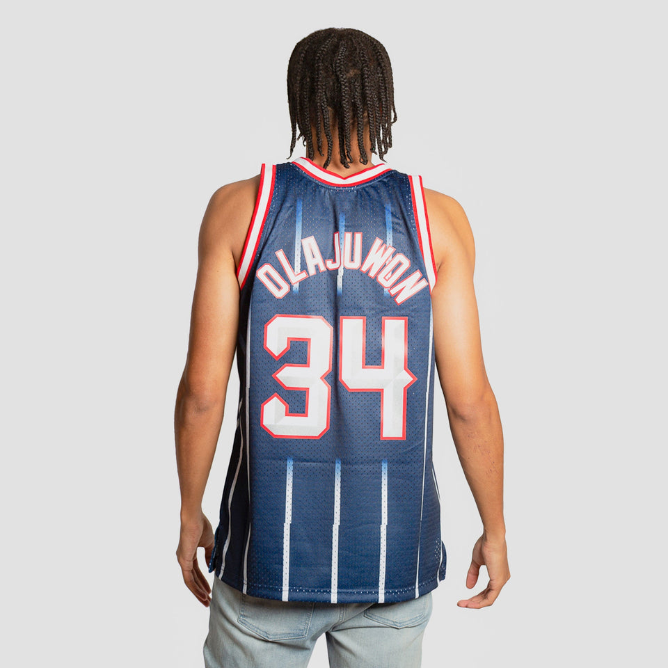 Hakeem Olajuwon Houston Rockets Hardwood Classics Throwback NBA Swingman Jersey
