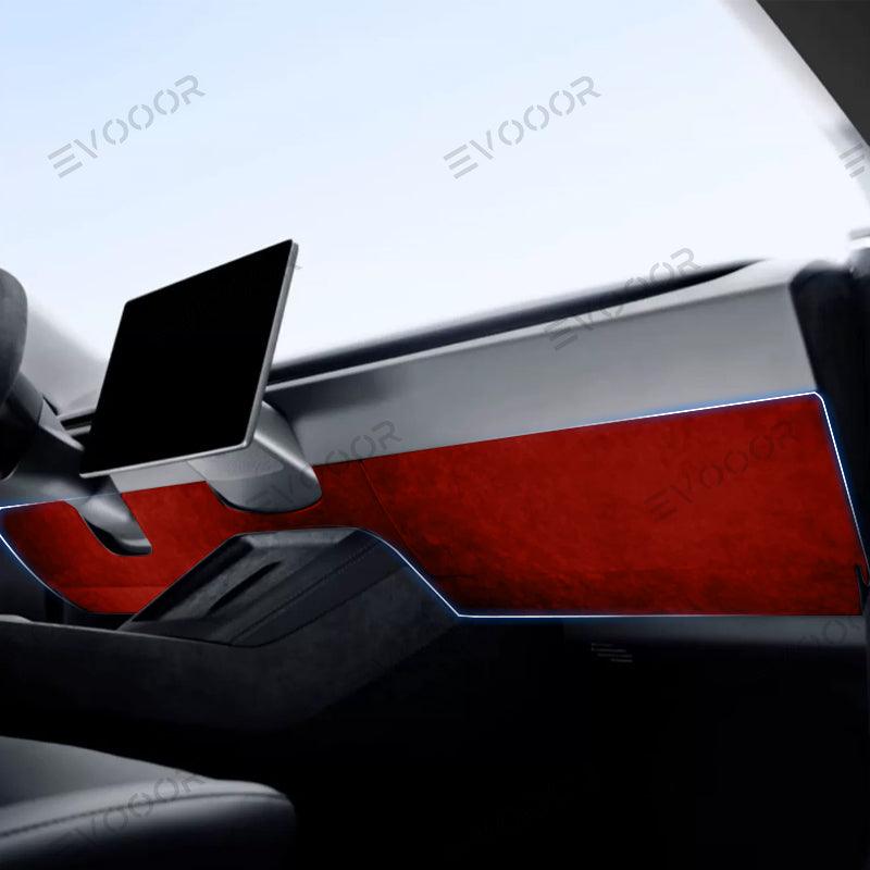 2024 Model 3 Highland Alcantara Anti-kick Stickers Under the Dashboard For Tesla