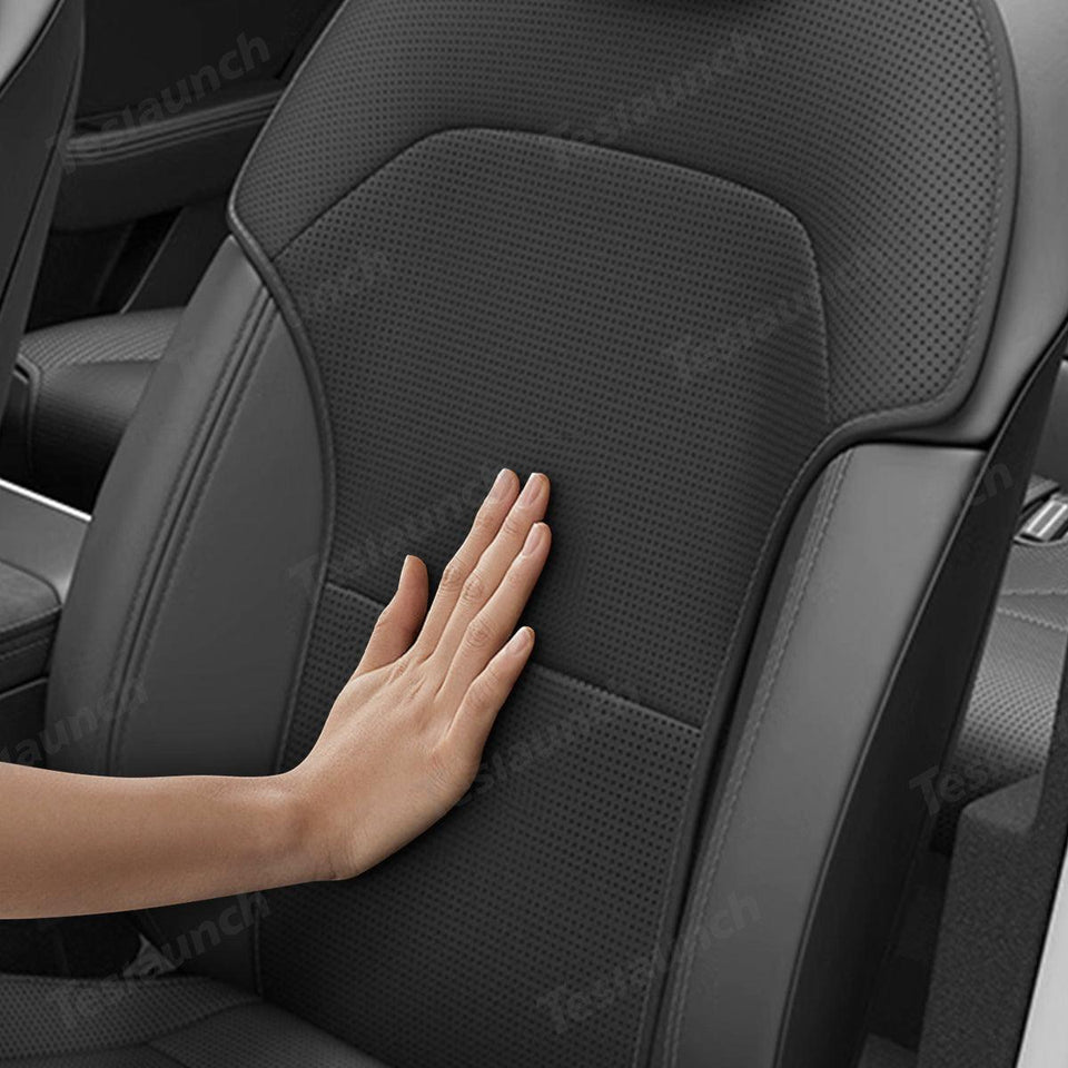 Napa Leather Seat Cushion Set – All-Season Ventilated Comfort for Tesla Model Y Juniper 2025+ (7-Piece Set)