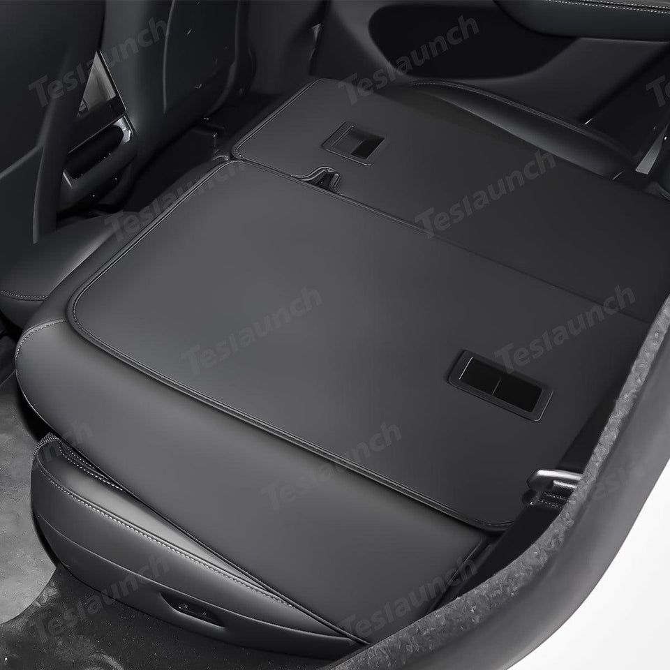 Nappa Leather Rear Seat Back Protector for Tesla Model Y Juniper 2025+