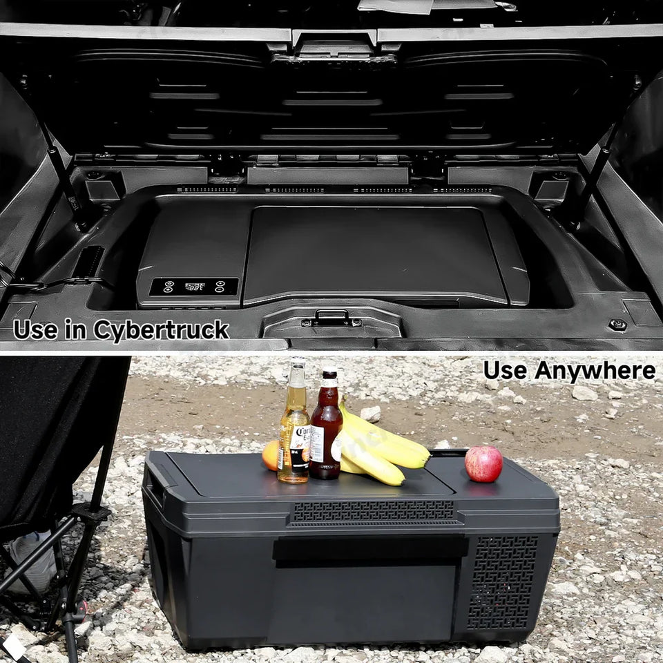 25L Portable Rear Trunk Cooler for Tesla Cybertruck - Compact Electronic Cooling System