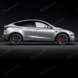 Set of 4 Red Brake Caliper Covers for Tesla Model Y - Enhanced Style for 2025+ Models