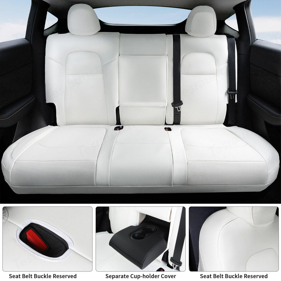 Premium Tesla Model 3 Seat Cover Set - Complete Protection for All Seats (2018-2023)