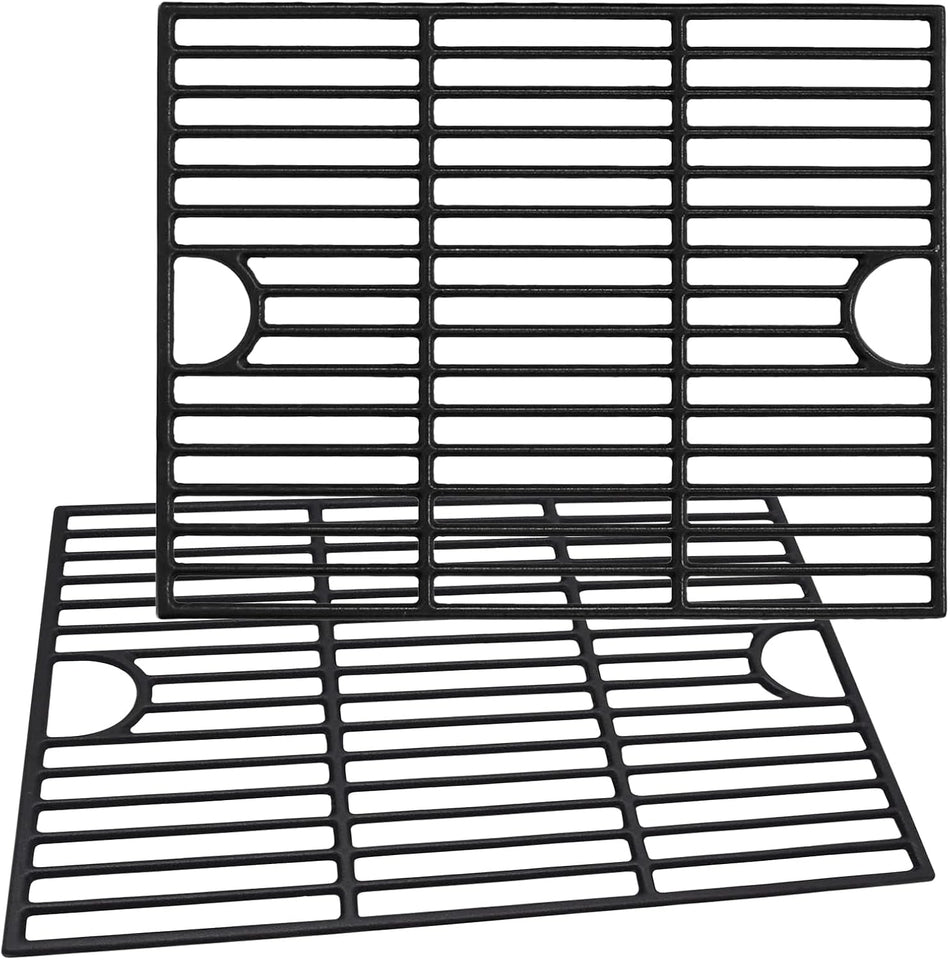 17 Inch Cast Iron Grill Grates for Nexgrill 4 Burner 720-0830H 720-0783E 720-0830X 720-0888S and 5 Burner 720-0888N 720-0888 720-0697 Replacement Cooking Grate Parts