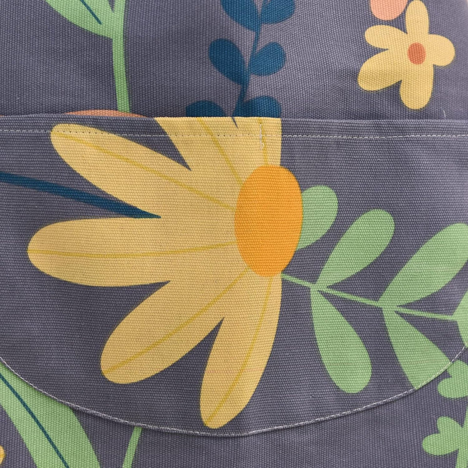 2 Pack Floral Apron for Women with Pockets. Adjustable Cotton Chef Aprons for Kitchen. Cooking. BBQ & Grill