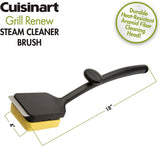 CCB-1000 Grill Renew Steam Cleaner Brush. Safe and Effective Barbecue Cleaning Brush. Replaceable Head. Aramid Fiber Fabric