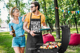 100% Cotton. Black Funny Aprons for Men. Dad. Husband - Birthday. Father'S Day Grilling Gifts for Papa. Husband.