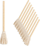 LZMS 10 Pcs Backyard Pro 12 BBQ Grill Basting Brush Mop Brush for Picnic Barbeque Grilling Smoking Steak - Perfect for Cooking or Cleaning