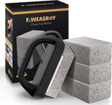 Heavy Duty Grill Cleaner. Grill Cleaning Bricks with Handle. Pumice Griddle Cleaning Stone Removing Stains for BBQ. Swimming Pool. Sink(4 Pack)