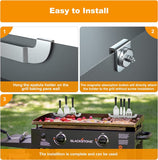 10 Inch Griddle Spatula Holder Magnetic Design. Stainless Steel Grill Barbecue Tool Rack. Griddle Accessories for Blackstone Flat Top Griddle and Other Grill Griddles (2 Pcs)